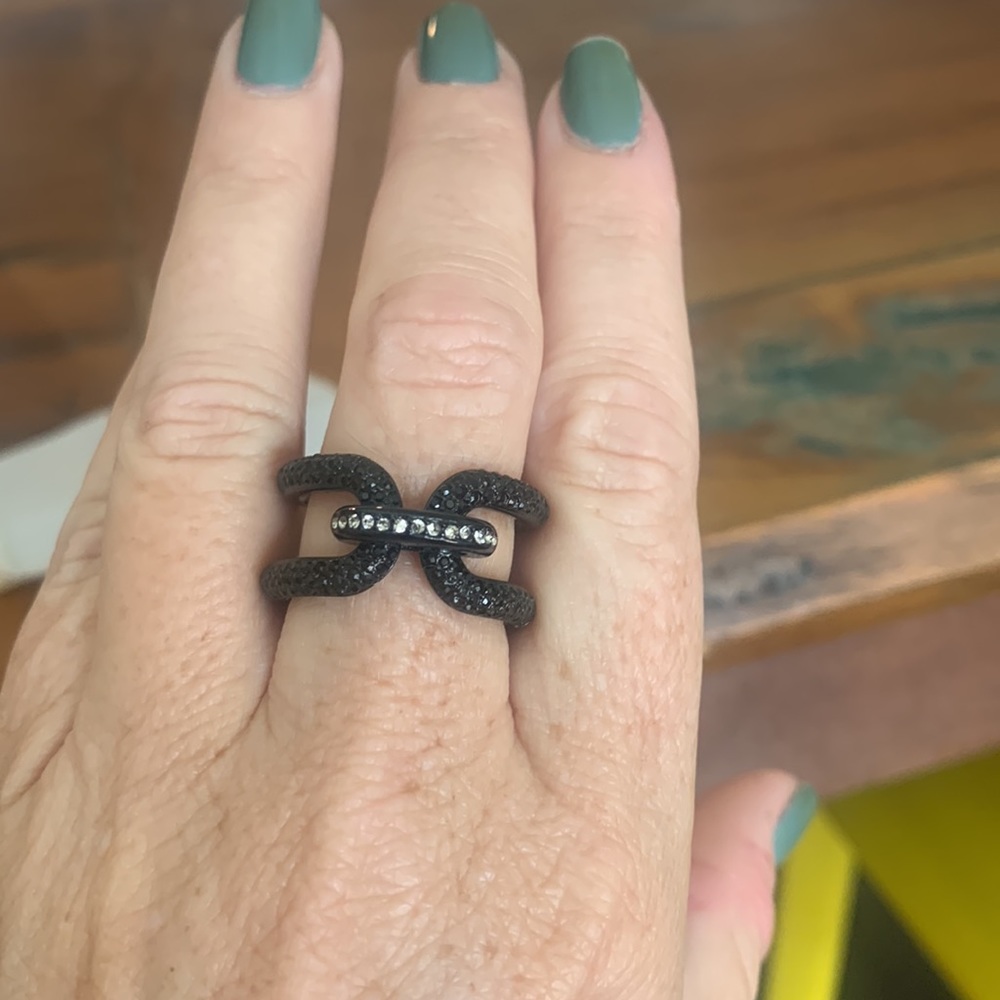 Michael Kors Rhodium-plated ring | like new cond. (no longer fits) | price firm